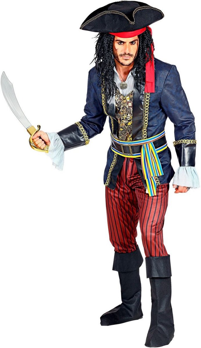 Piraat & Viking Kostuum | Filibuster Piraat Grote Oceaan | Man | Medium | Carnaval kostuum | Verkleedkleding